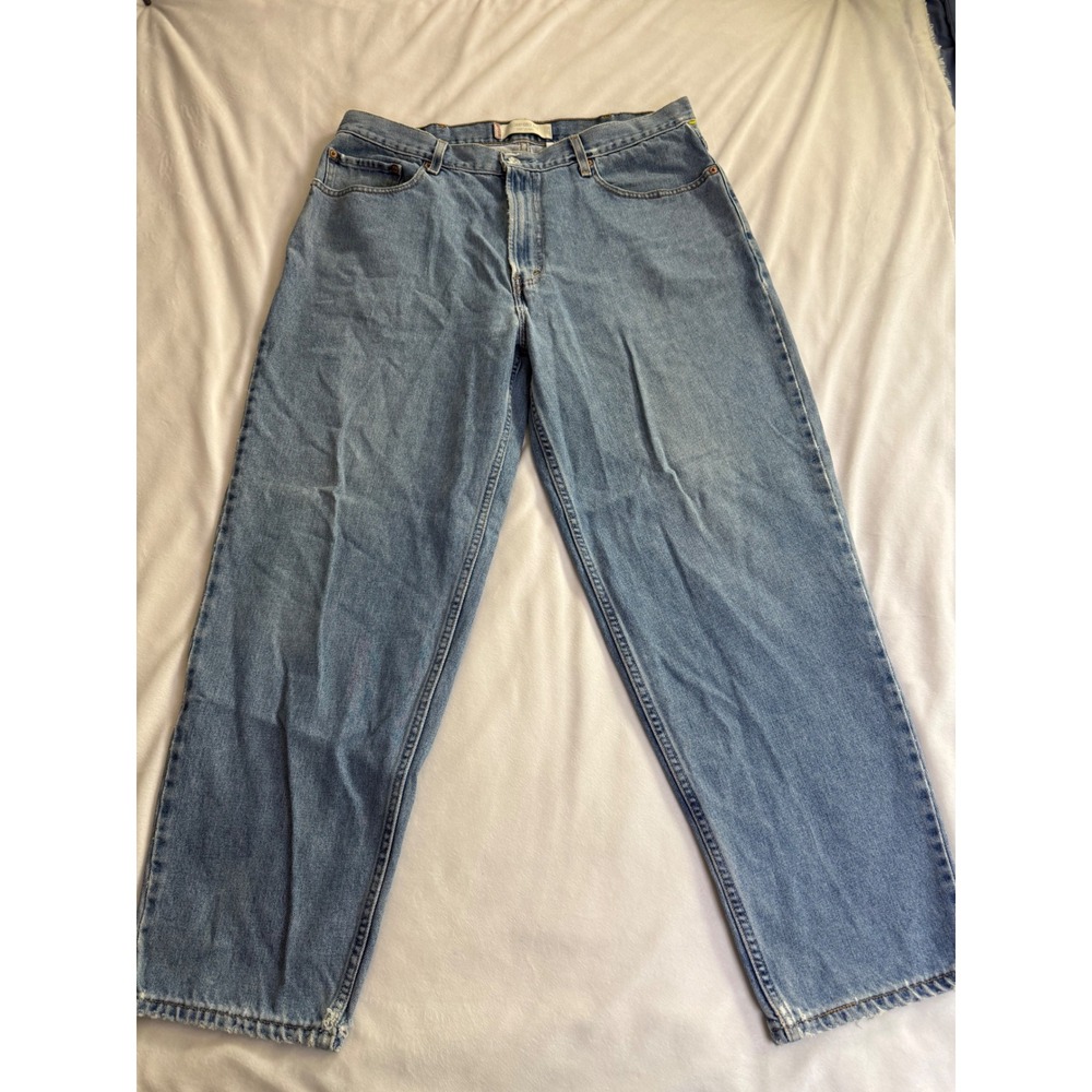 Levis 560 Comfort Fit Jeans Mens 38x30 Light Wash Denim Tapered Leg Blue
